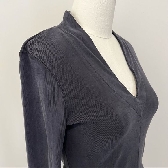 NWT Lucky Brand Long Sleeve Ribbed V Neck Bodysuit - Picture 8 of 15